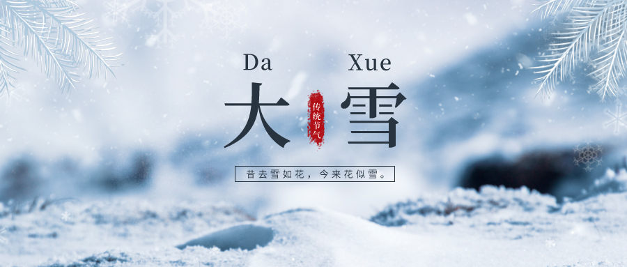 大雪 ▎雪落冬藏，將美好醞釀~